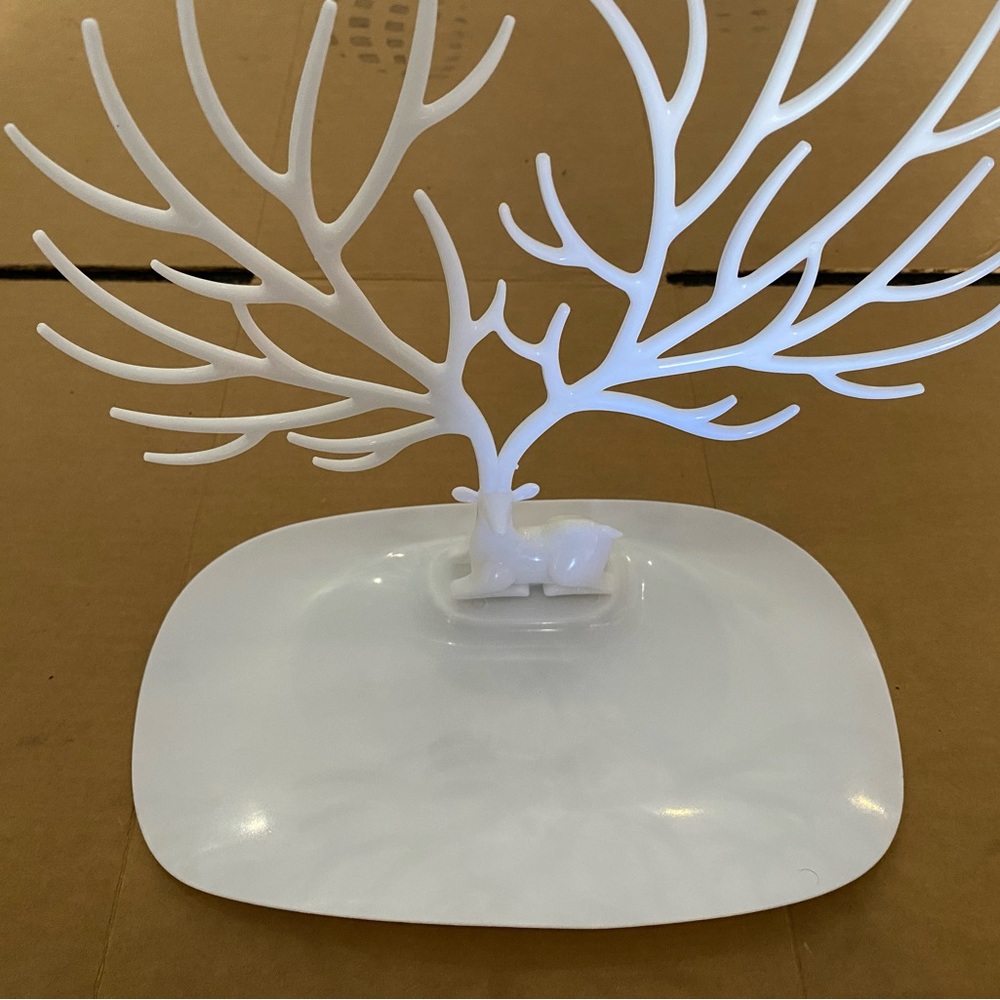 Deer Figure Jewelry Tray and Tree